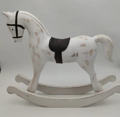 Deko Schaukelfpferd aus Holz  - Bild 1