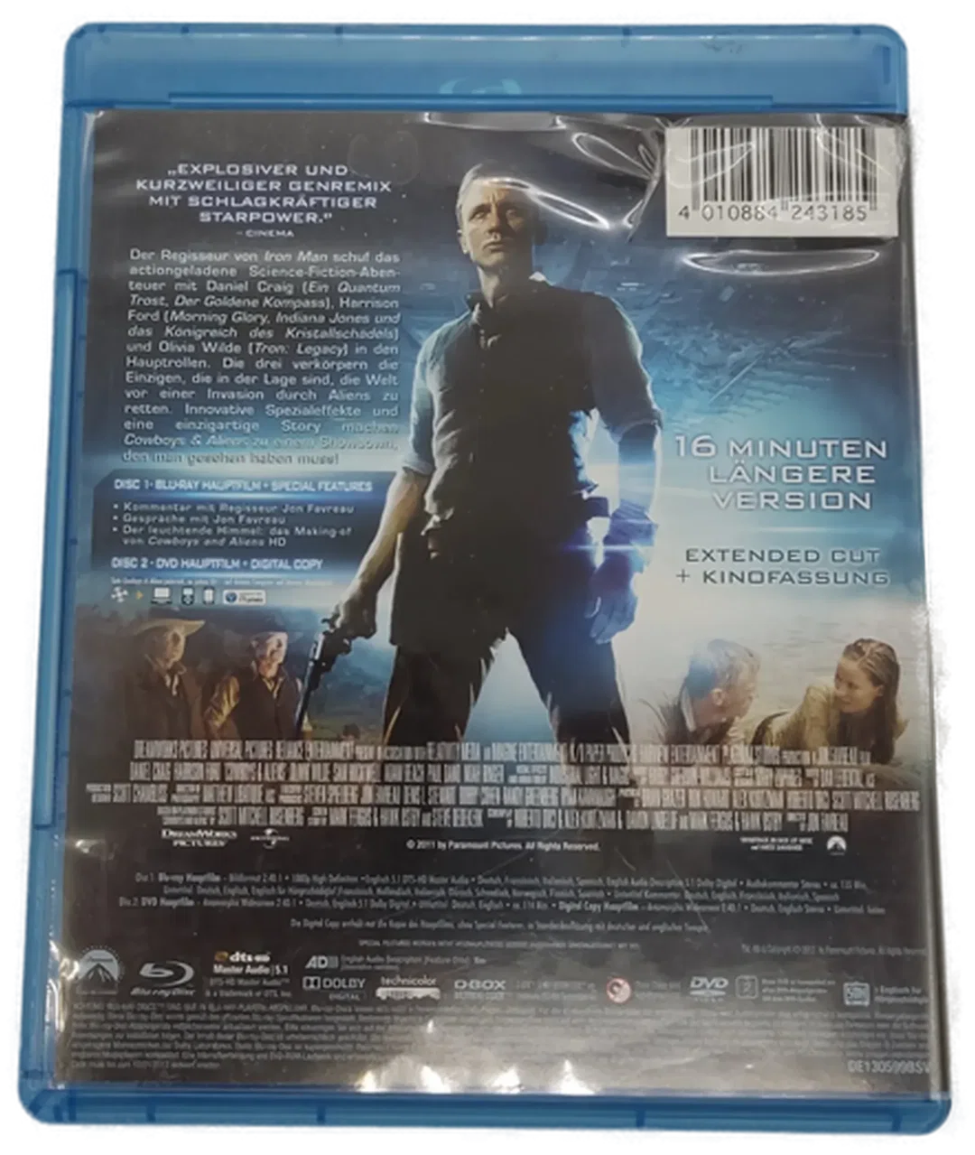 Blu-ray 1 Disc 1 DVD ROM Cowboys & Aliens Extended Director's Cut  – Bild 3