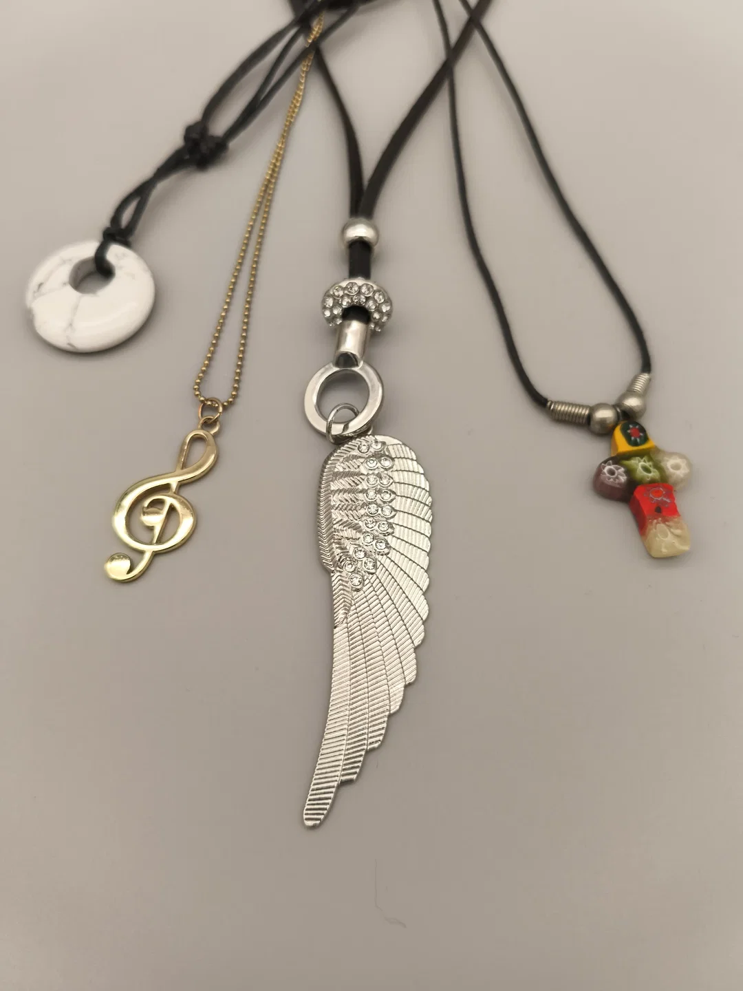 4 Halsketten, Set, Modeschmuck - Bild 1