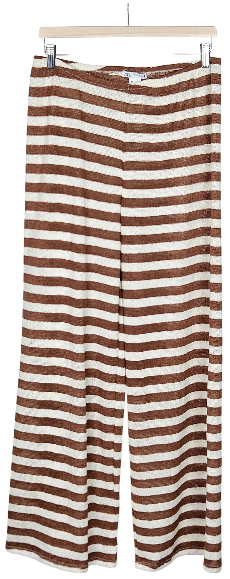 ZARA Damen Hose, braun/beige - Gr. L – Bild 1