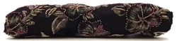 Vintagetasche schwarz florale Pailletten und Perlenstickerrei – Vorschau 4