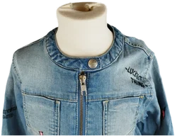 C&A Girls Jeans Jeansjacke - Gr. 122 / 98% Baumwolle - Bild 4
