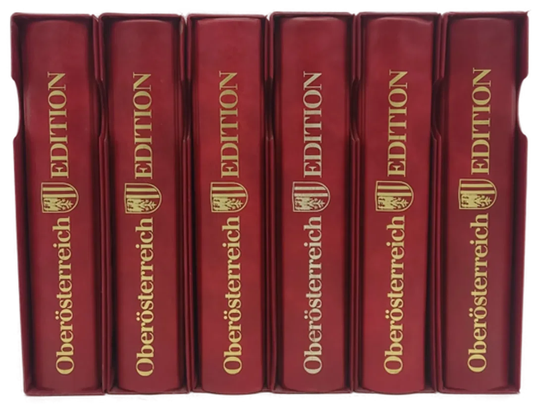 Archiv 6 Bände "Oberösterreich Edition" in roten Kunstledermappen – Bild 17