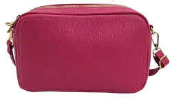 GENUINE LEATHER Damen Umhängetasche - rosa - Bild 2