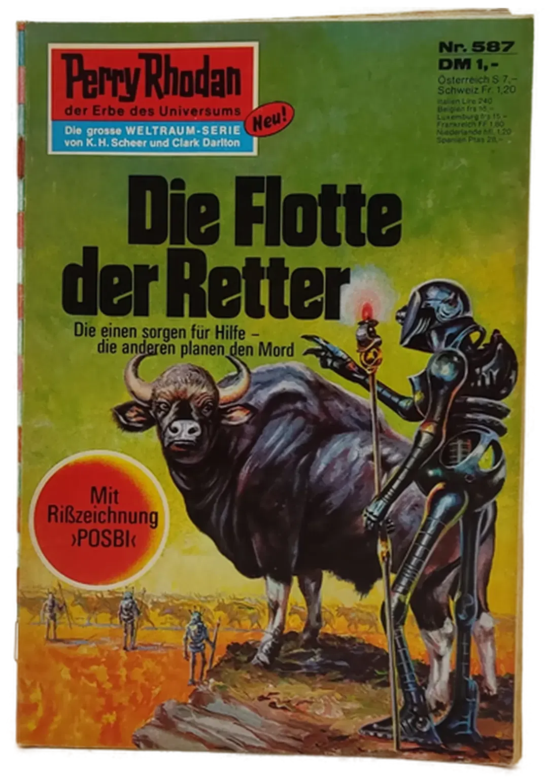 Romanheft Perry Rhodan Die Flotte der Retter Erstauflage Nr.587 - Bild 1