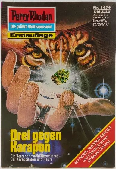 Romanheft Perry Rhodan Drei gegen Karapon Erstauflage Nr.1476 - Bild 2