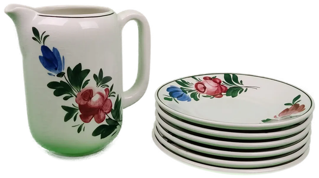 7 teiliges Wilhelmsburg Porzellan Kaffeeservice - Bild 4