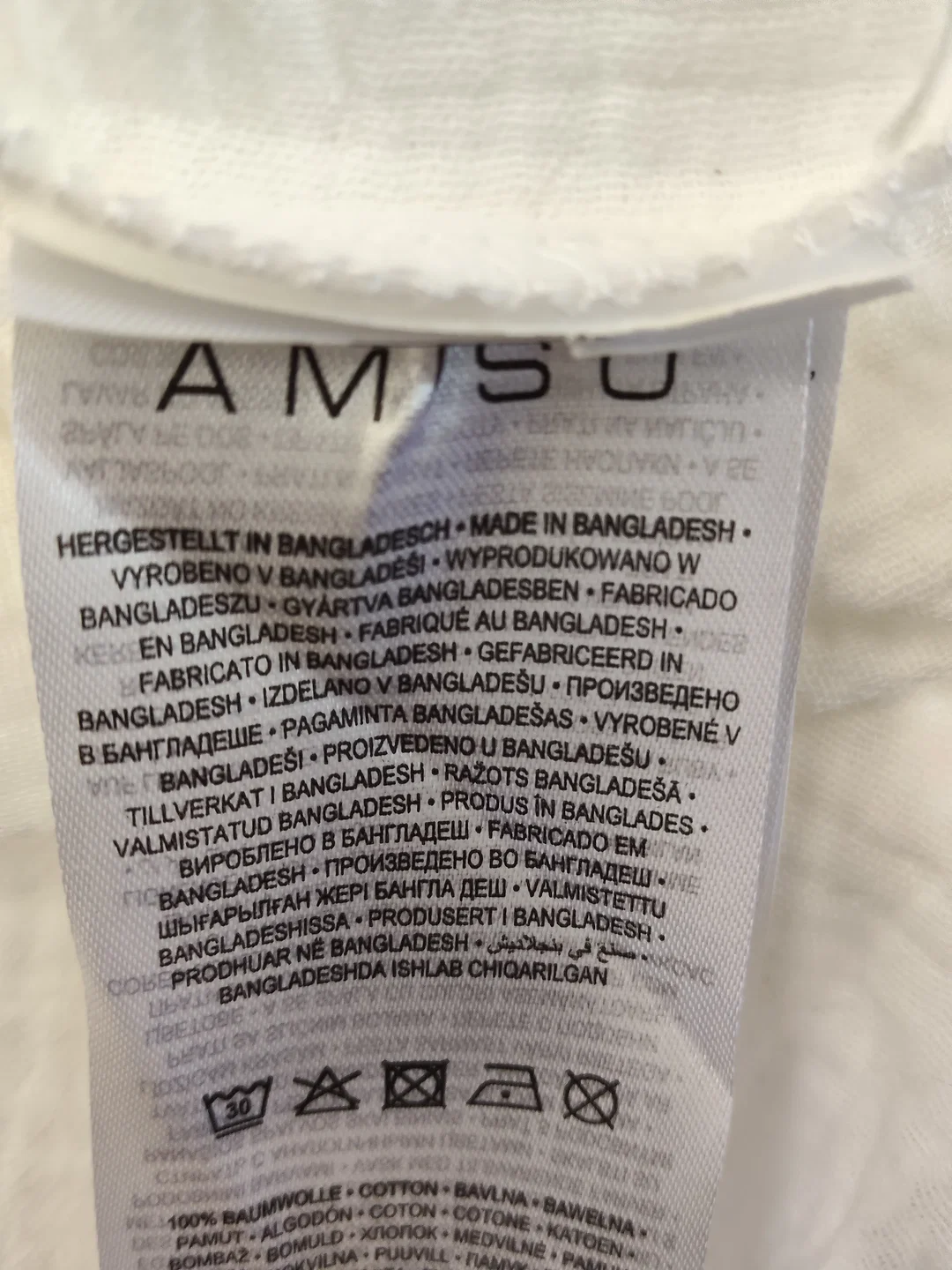 Minikleid AMISU Baumwolle Gr. 38 | Sommerleicht – Bild 5
