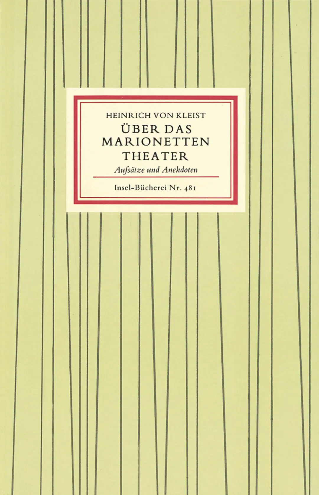 Über das Marionettentheater - Heinrich Kleist - Bild 1