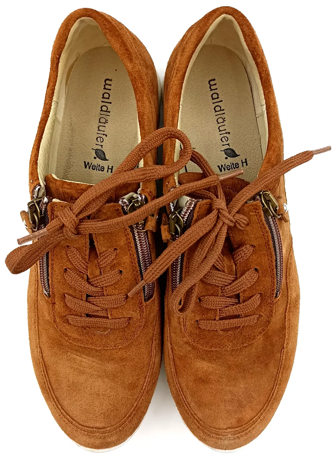 Waldläufer Damen Velourleder cognac Gr. 40 – Bild 4