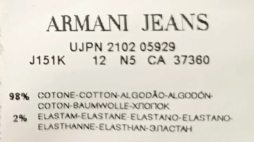 Armani Jeans Damen Jeans dunkelgrau Gr. 30 – Bild 5