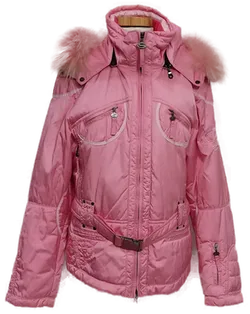 SP Kitzbühel Sportalm Vintage Damen Skijacke mit Kunstpelz roserot/pink Größe 42 - Bild 1