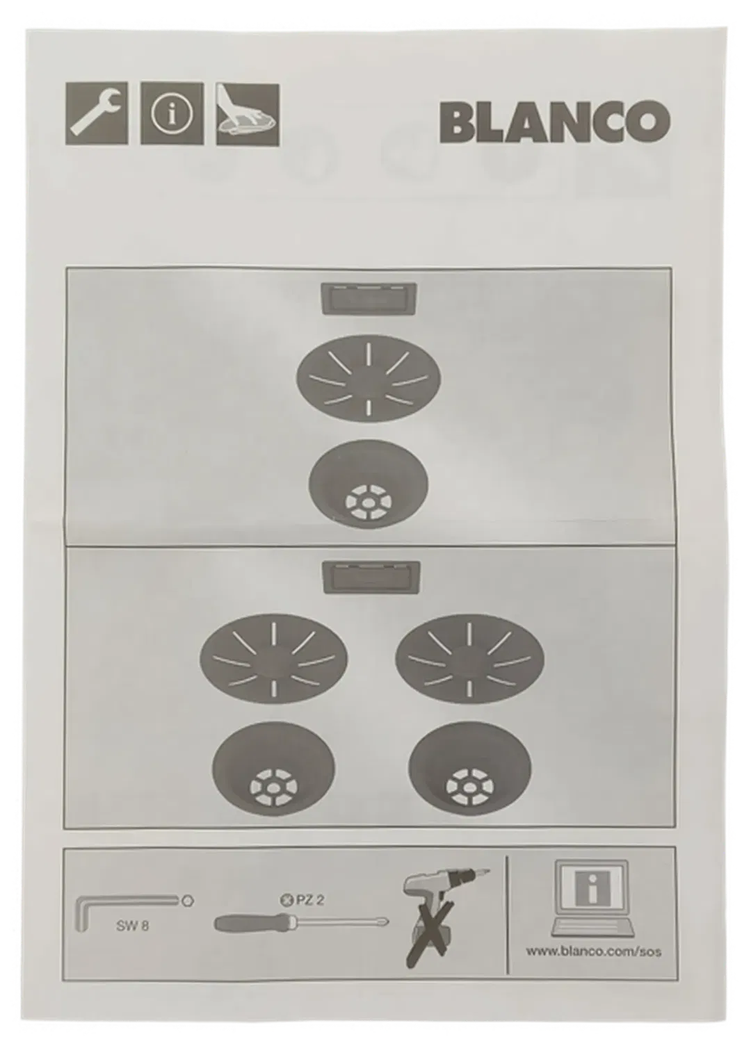 BLANCO Ablauf- und Überlaufset - Bild 1