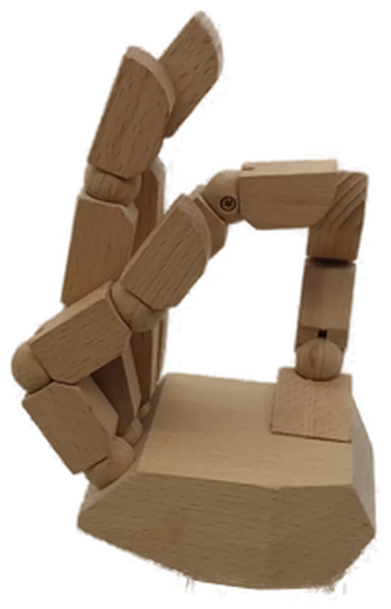 Holzhand, Zubehörhalter Höhe ca 35cm – Bild 3