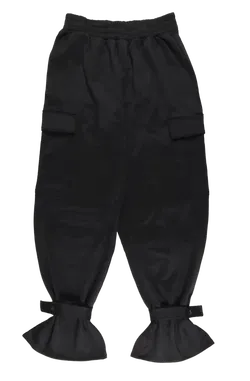 H&M Damen Cargo Hose, schwarz - Gr. S - Bild 2