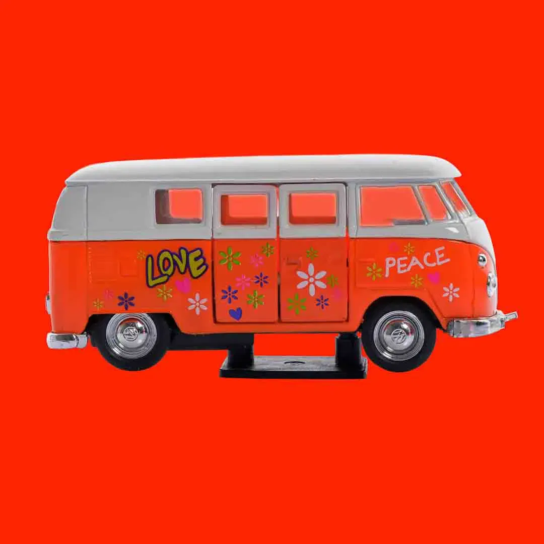 Welly Modellauto VW Bus Classic Flower Power - Bild 4