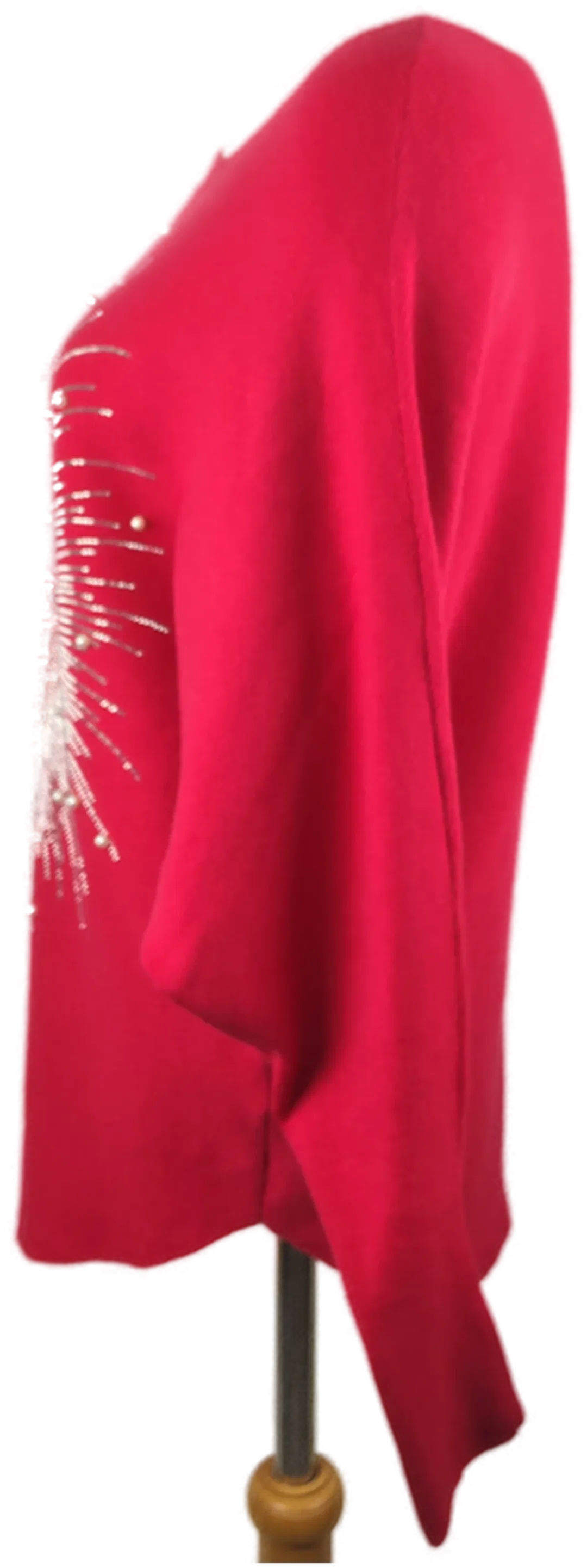 Damenpullover Größe 38 in Rot mit Schmuckmotiv | Glamour – Bild 3