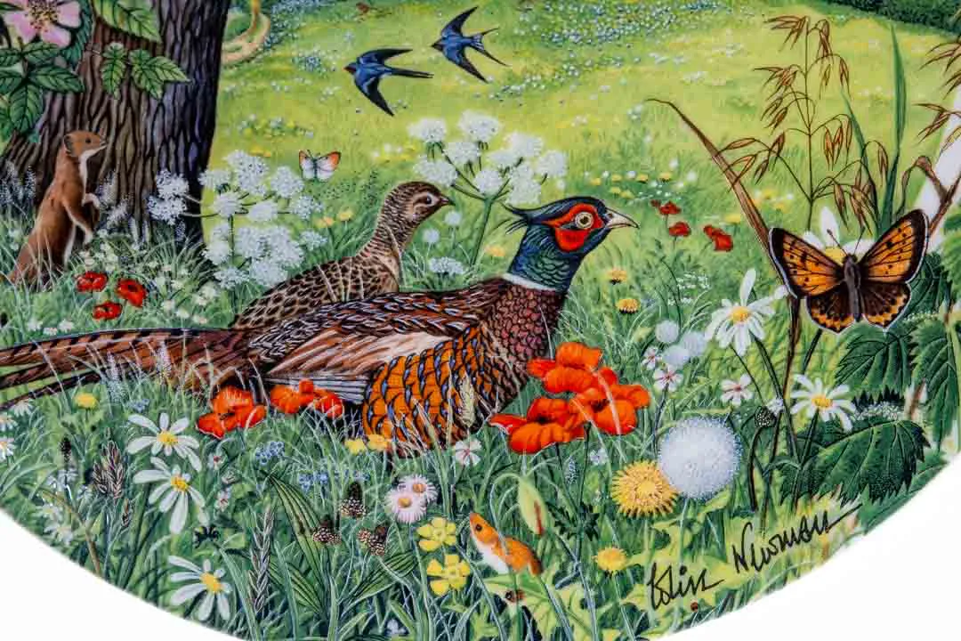 WEDGWOOD Dekoteller mit "Wiesen & Weizenfelder" von Colin Newman – Bild 3