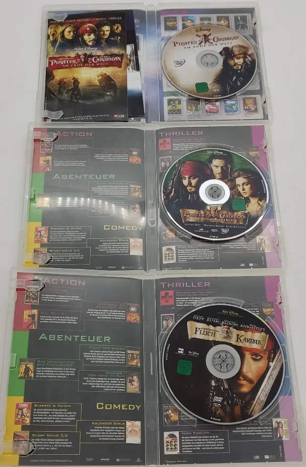 3 DVD's Disney Pirates of the Caribbean Die Piraten-Trilogie – Bild 4