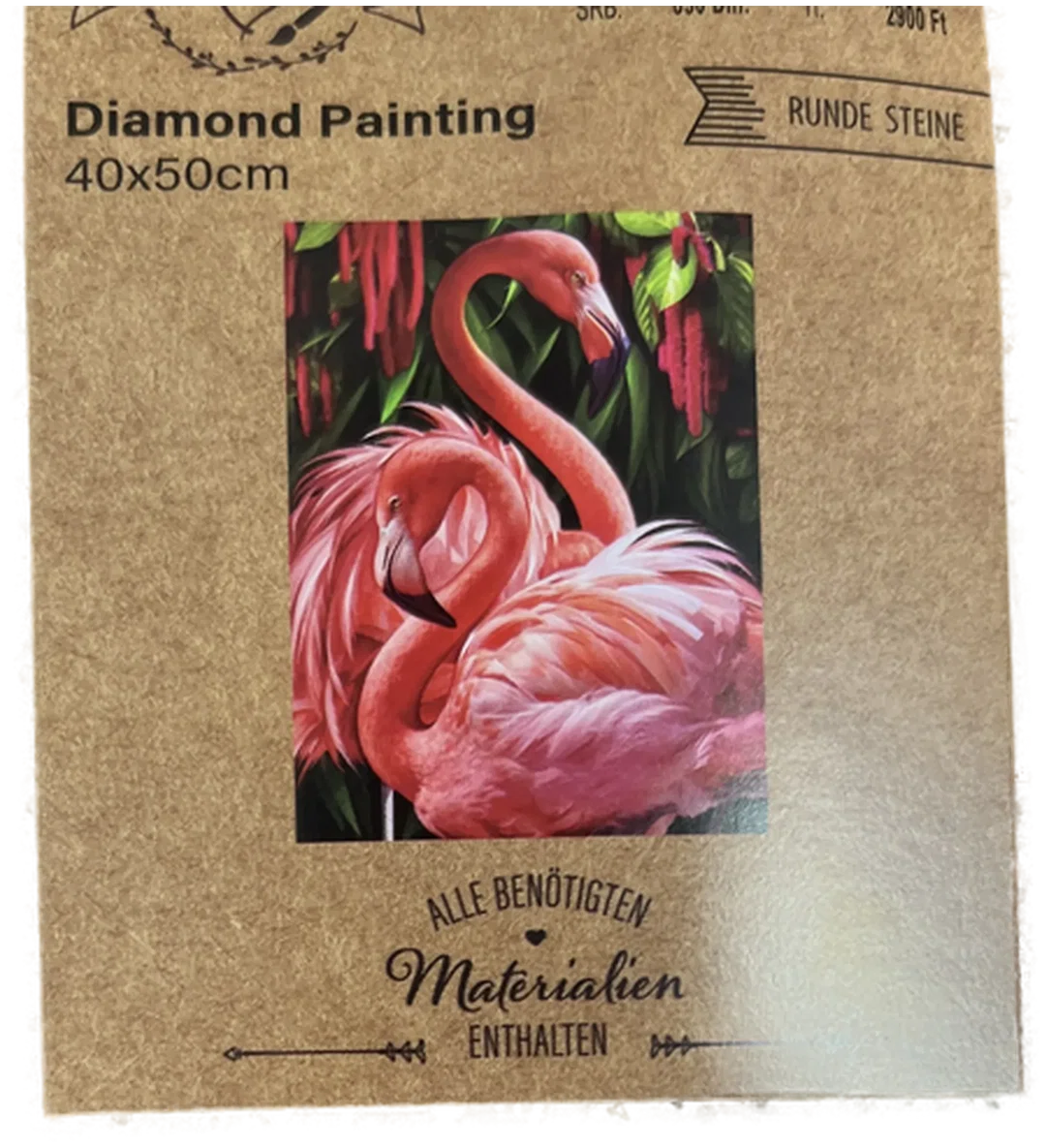 Diamant Painting Flamingo - Kreatives Hobby-Set in hochwertiger Neuware – Bild 2