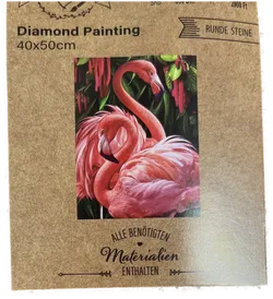 Diamant Painting Flamingo - Kreatives Hobby-Set in hochwertiger Neuware - Bild 2