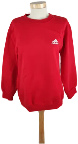 ADIDAS Damen Pullover Rot, Rundhals, Gr. S - Bild 1