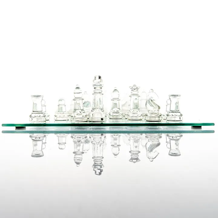 Schach & Dame aus Glas - Bild 1