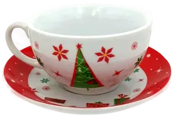 Teekanne & Teetasse mit weihnachtlichem Motiv  - Bild 7