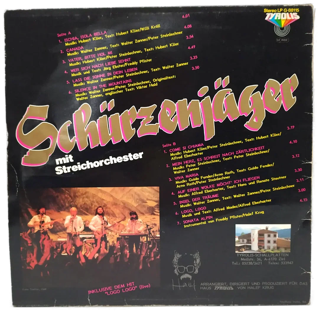 LP Schürzenjäger Mit Streichorchester | 80er-Original – Bild 2