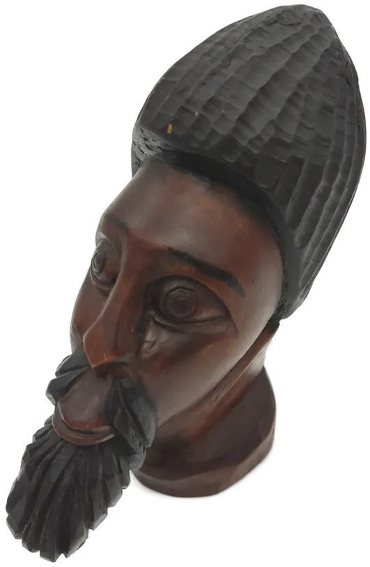 Afrikanische Holzbüste Braun - Bild 1