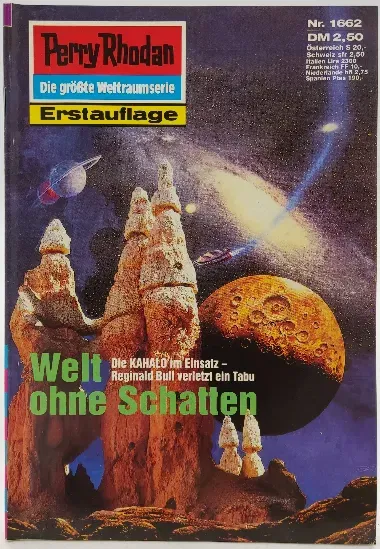  Romanheft Perry Rhodan Welt ohne Schatten Erstauflage Nr.1662 - Bild 1