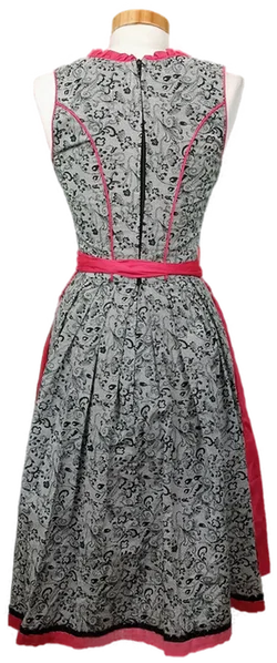 Krüger Madl Dirndl schwarz/weiß/pink Gr. XXS – Vorschau 2