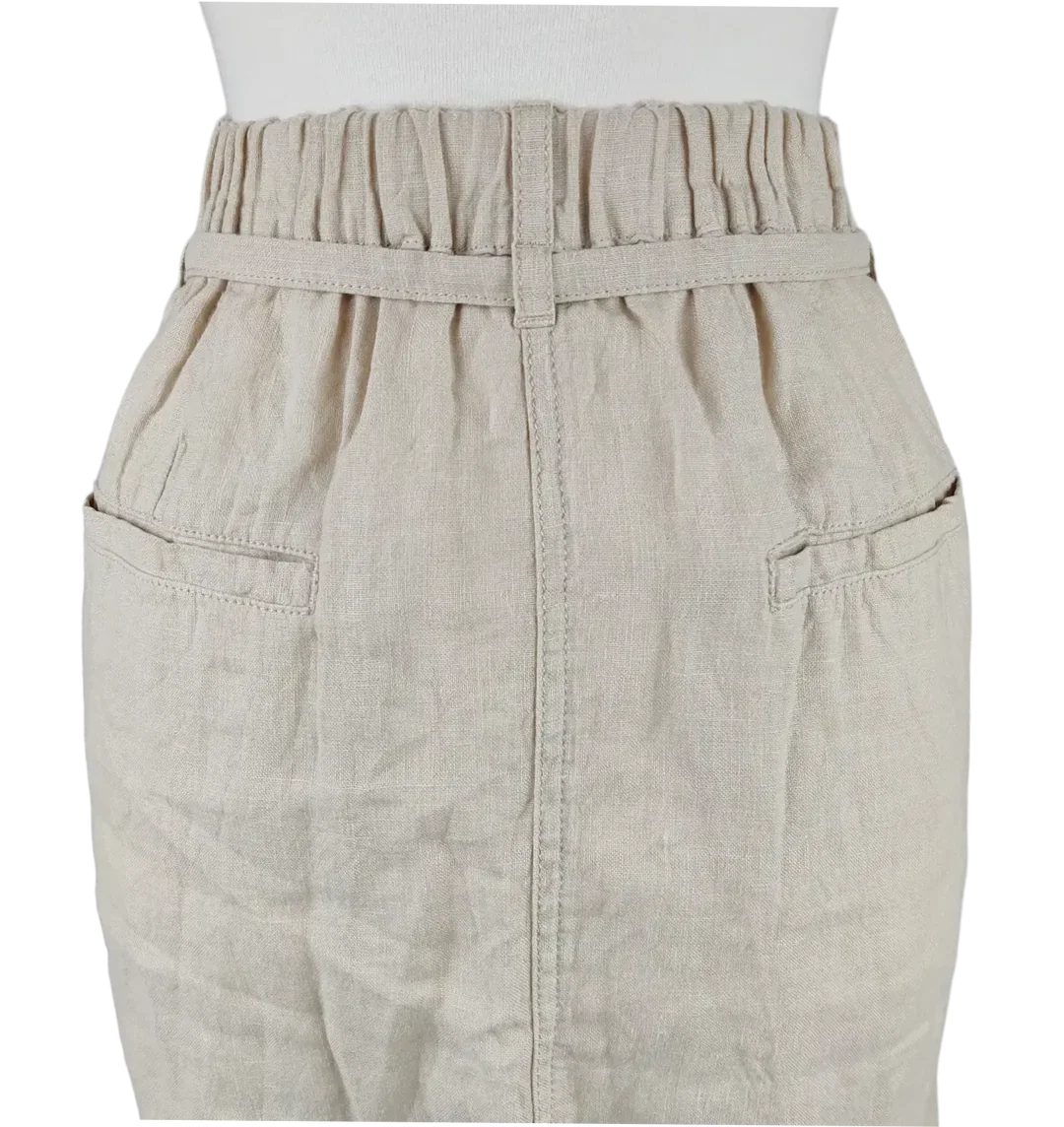Marc O'Polo Damen Leinenrock, beige - Gr. M – Bild 3