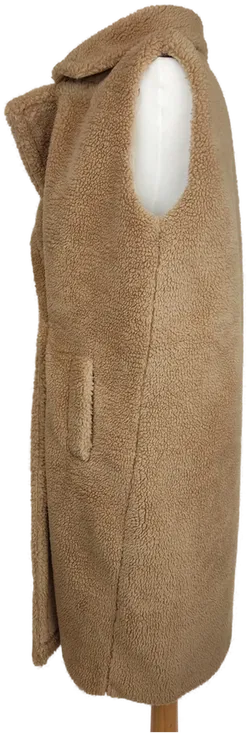 ONLY Damen Weste aus Teddyfell beige/braun - L/40 - Bild 3