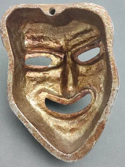 Kleine Metallmaske Wanddeko | Ethno-Charme – Vorschau 3