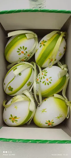 Ostereier 6er-Set Zum Aufhängen Yves Rocher | Ohne Baum - Bild 2