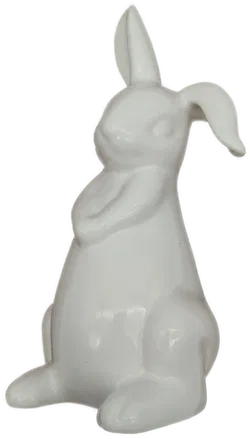 Weißes Keramik Häschen - Ostern / ca. 20cm - Bild 1