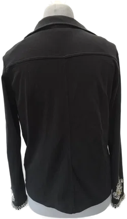 Heine, Perlentop und Jacke, Damen, Gr. 42, Zweiteiler, schwarz - Bild 4