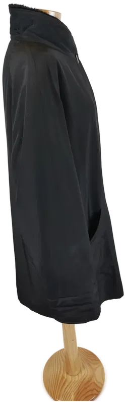 Damen Winterjacke mit Webpelz schwarz - L/40 - Bild 3