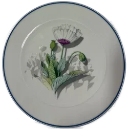 SUISSE LANGENTHAL Sammelteller Nr.2374 Weihnachtsteller 2000 Schlafmohn mit Zertifikat - Bild 1