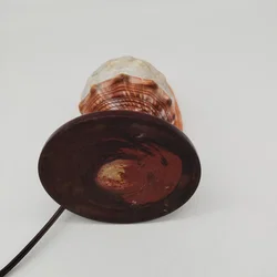 Antike italienische Muschellampe / Cameo-Shell-Akzentlampe – ca. 1920er Jahre – Vorschau 7