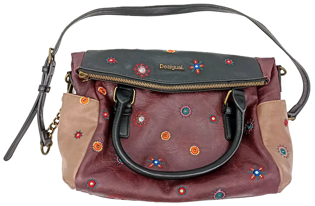 Desigual Damen Handtasche / Umhängetasche Blumenmuster - Bild 1