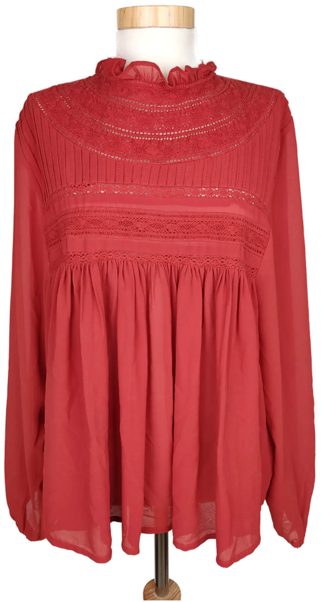 AMISU Damen Bluse rotbraun - S/36 - Bild 4