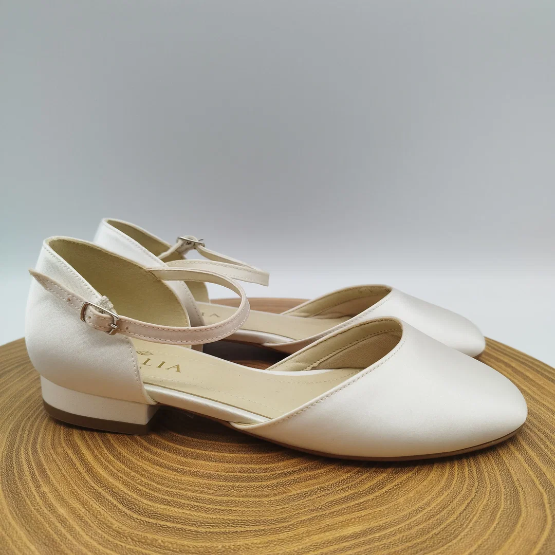 Avalia Sissi Brautschuhe – Ivory Satin – Gr. 37 – neu & ungetragen – Bild 4