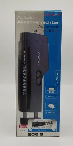 GENIE Aktenvernichter Aufsatz mit Originalverpackung und Kabel - Bild 3