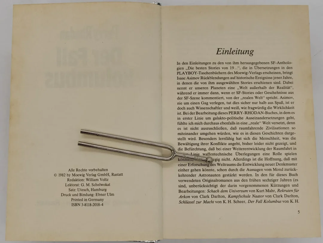 Buch Moewig Perry Rhodan "Der Fall Kolumbus" Silberband 11 mit 3D Logo von 1982 – Bild 4