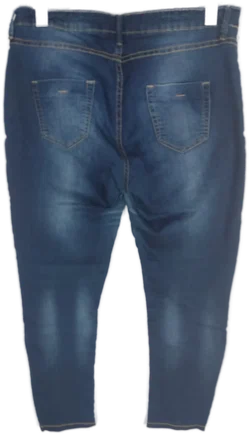 Stretch Jeggings XL mit Gummizugbund, blau meliert, Größe XL – Vorschau 2