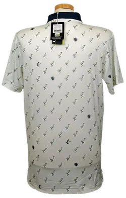 Puma Mercedes-Benz Collection Golf-Poloshirt Herren weiß gemustert Gr. M – Vorschau 3