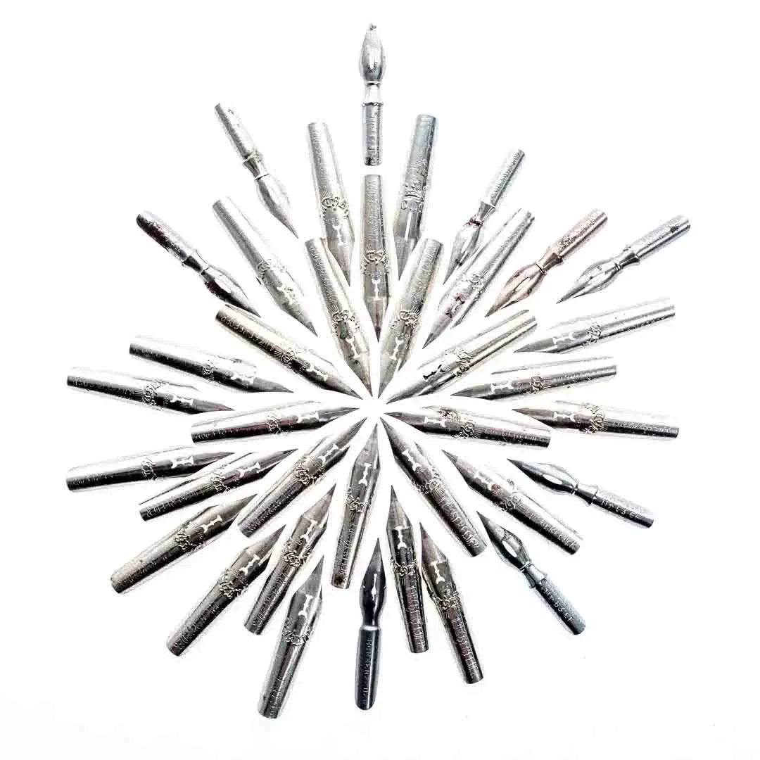 Schreibfedern Konvolut 40 Stück Carl Kuhn & Co, F. Soennecken, D. Leonardt & Co - Bild 2