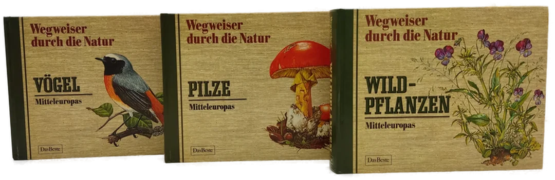 Wegweiser durch die Natur in 3 Bänden: Pilze, Vögel, Wildpflanzen – Bild 2